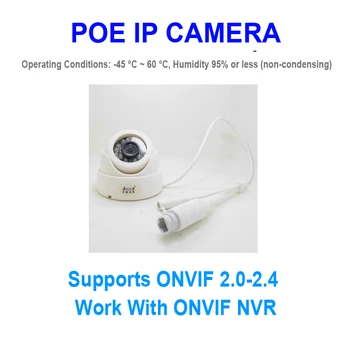 JIENUO Ip Camera Poe Videonovērošanas Drošību Video 720P, 960P 1080P Uzraudzības IPCam Centrālās Mājas Apsardze, 2mp Iekštelpu Tīkla Cam