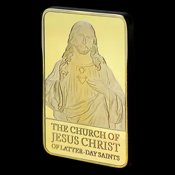 Jēzus Bārs Stacijas Krusta Aizraušanās Suvenīru Comemmorative Monētas Krūtis Jēzus Kolekciju Zelta Pārklājumu Kristietība Monētas