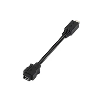 Kabeli USB 2.0 otg mini-USB 5pin/H-micro B/M 0.10 M Negro