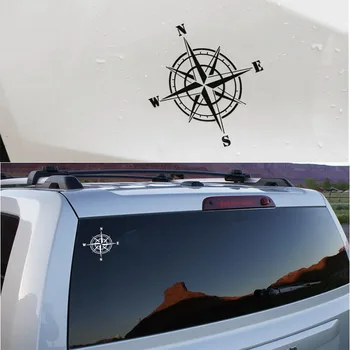 Kalnu kompass, navigācijas auto uzlīme Kompass durvju uzlīmes kalnu vāks auto decal kompass formas apdare