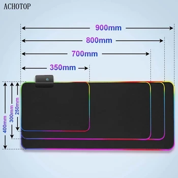 Kari LED Gaismas peles paliktnis RGB Tastatūras Segumu, Galda,-Krāsains paklājiņš Virsmas Peles Paliktņa Ūdensizturīgs Multi-izmērs XXL Dators Gamer CS Dota