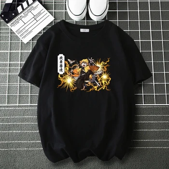 Karstā Japānas Anime Smieklīgi Demon Slayer T-Veida Krekls Vīriešiem Manga Modes Zīmola Ikdienas Topi Brīvs Vīrietis Hip Hop Harajuku T-Krekli