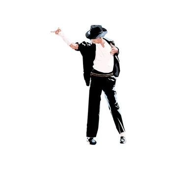 Karstā Michael Jackson Auto Uzlīmes Un Uzlīmes DecalsPVCs Uzlīmes Modes Creative Auto Pilna Ķermeņa Vadītājs Dizains, Uzlīmes