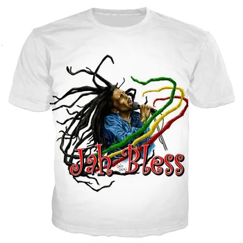 Karstā Pārdošanas Reperis Bob Marley T Krekls Vīriešiem/sievietēm Jaunā Modes Atdzist 3D Iespiests T-krekli Ikdienas Harajuku Stils T Streetwear Topi