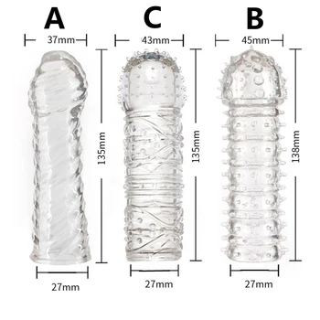 Kavējas Prezervatīvu Glans Dzimumlocekļa Paplašināšanās Expander Seksa Rotaļlietas Glans aizsardzības uzmava gredzenu Atkārtoti prezervatīvu Pieaugušo Vīriešu