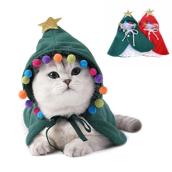 Kaķis Ziemassvētku Apmetnis Funny Suns, Kaķis Silts Kostīms Helovīna Noslēpt Kaķis Kapuci Apģērbu Maziem Suņiem Pet Fotogrāfijas Aksesuāri Aksesuāri