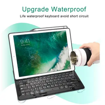 Keyboard Case for iPad Pro 12.9 2017 iebūvēto Zīmuļu Turētājs Auduma Modelis Smart Keyboard For iPad Pro 12.9 Fhx-64k Coque