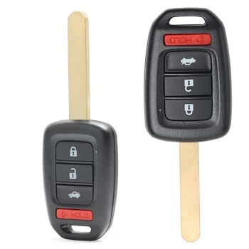 KEYECU OEM Atslēgu 313.8 MHz / 433MHz ID47 Mikroshēmu 2013 2016 Honda Accord, Civic MLBHLIK6-1T Auto Tālvadības Pults 3+1 4 Pogu