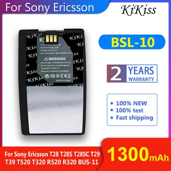 KiKiss BSL10 BSL-10 1300mAh Akumulators Sony Ericsson T28 T28S T28SC T29 T39 T520 T320 R520 R320 AUTOBUSU-11 Baterijas ir Augstas Kapacitātes