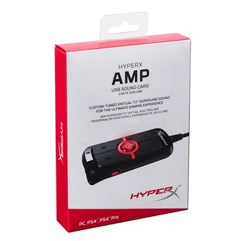 Kingston AMP HyperX Virtual 7.1 virtual surround skaņas spēli skaņas karti, tālvadības pulti iebūvēts DPS skaņas karte