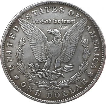 Klaiņot Niķeļa 1893-S ASV Morgan Dolāru MONĒTAS KOPIJU Tips 112