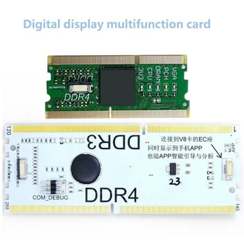 Klēpjdators/Desktop Mātesplatē Atmiņas Slots DDR3/DDR4 Diagnostikas Analizatoru Testēšanas Karti portatīvajam datoram ar LED Remonts Testeri Karte