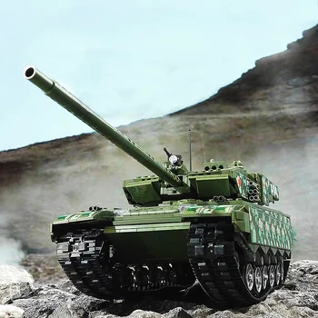 KM Qman Militārā Tipa 99A Galvenais Kaujas Tanks Celtniecības Bloki WW2 Armijas Bruņotais Transportlīdzekļa Karavīri Ieroci Modelis Bicks Rotaļlietas Mazulis