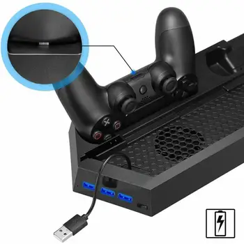 Kontroles Bāzi, Atbalsta Sony Play Station, Playstation PS 4 PS4 Slim Dzesēšanas Ventilatoru Vertikālā Statīva Vēsāks Spēļu Konsoles Piederumi