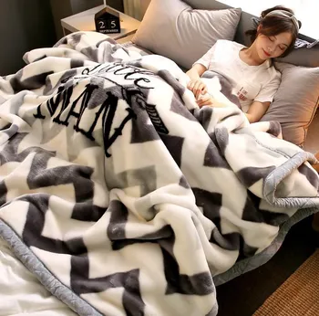 Koraļļu samta segas ziemas divslāņu biezs silts frankince segas gultas vienā kopmītnē studentu nap anti-pilling