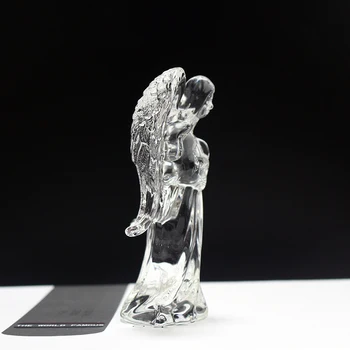 Kristāla sargeņģelis Miniatūras Figūriņas Statuja Sadzīšana meditācijas Telpu Dekorēšana Aksesuāri Mājas Rotājumu Amatniecības Dāvanas