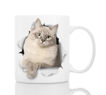 Krāšņs Sibīrijas Kaķis Kafijas Krūze Keramikas 11oz Smieklīgi Kafijas Krūze Ideāls Kaķis Mīļāko Dāvanu | Cute Jaunums Kafijas Krūze Klāt Liels Bi