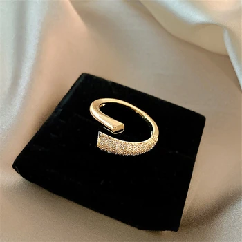 Kshmir Jaunu zircon metāla gredzenu sievietēm, modes atvērt gredzenu, radošu dizainu, meiteņu rotaslietas iepakojuma, sexy puses, ir 2021.