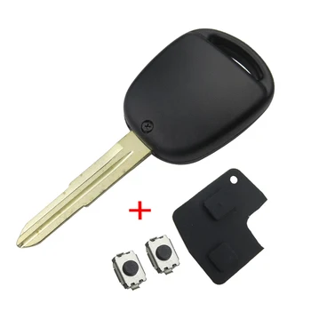 Labas kvalitātes 2 pogas tukšu atstarotājs automašīnas atslēgas apvalks gadījumā 