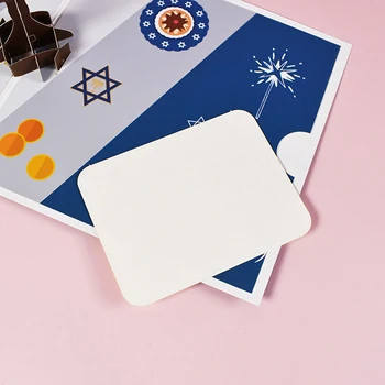 Laimīgs Hanukkah Kartes Smieklīgi 3D Pop-up Menorah Karti Ebrejs Hanuka Svētku Apsveikuma kartiņu Bērniem, Ģimenes Pastkaršu Hexagram