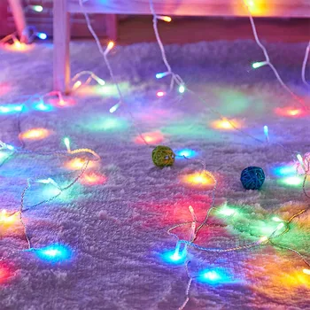 LED String Āra ziemassvētku apgaismojums led string gaismas 100M 10M Luces Decoracion pasaku gaismas svētku gaismas apgaismojums koku vainags