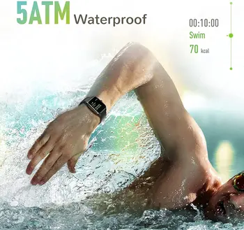 Letsfit EW1 Smart Skatīties 1.3 Collu Sirds ritma Monitors un Asins Skābekļa Piesātinājumu 5ATM Ūdensizturīgs Smartwatch Android, ios Tālruni