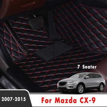 LHD Auto Grīdas Paklāji Mazda CX-9 CX9 2013 2012 2011 2010 2009 2008 2007 (7 Sēdvietas) Automobiļu Interjera Aksesuāri