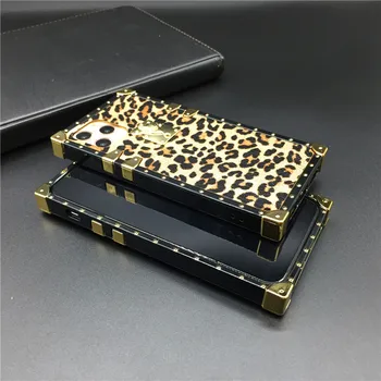 Luksusa Leopard Tālruņa Vāciņu Zelta Laukumā Case for Samsung Galaxy A52 A72 A42 A32 A22 A50 A70 A51 A71 A12 M51 A20S A31 A10E M30 M31