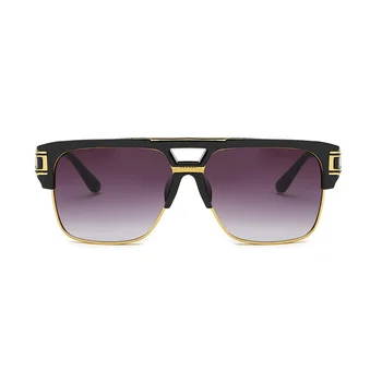 Luksusa Pusē Metāla Rāmis Vīriešu Saulesbrilles Classic Retro, Vintage, Saules Brilles Sievietēm Zīmola Dizaineru Saulesbrilles UV400