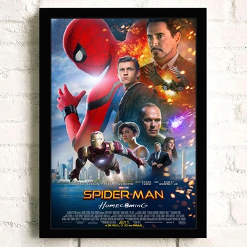 Marvel supervaroņu zirnekļcilvēka sērijas filmas plakāts, ģimenes sienas zēns istabu, kino, teātris sienu apdare, krāsošana sienas uzlīmes a354 ir