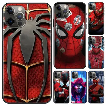 Marvel Varonis Zirnekļcilvēka Gadījumā par Apple iPhone 11 7 12 13 Pro Max XR X 6 12Mini 13Mini 5 6 Plus Tālruņa Vāciņu Apvalks Apvalks Soma