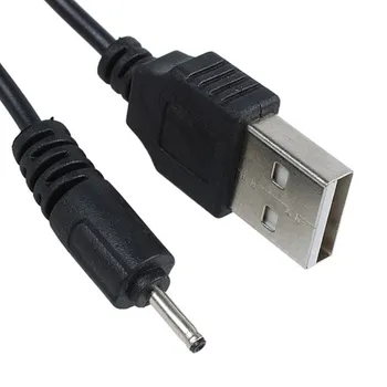 Melns DC 2mm USB uzlādes kabelis 50 cm Nokia N78 N73 N82
