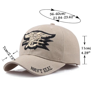 Mens ASV NAVY Beisbola cepure Navy Seals Klp Taktiskās Armijas Trucker Cap Gorras Regulējams Snapback Cepure par Pieaugušo Tētis Cepure