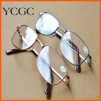 Metāla Rāmis vecuma tālredzība Brilles ar Sveķiem Lēcas Comfy Gaismas Glāzi par Vīriešiem, Sievietēm, Lasīšanas Brilles +1.0 1.5 2.0 2.5 3.0 3.5 4