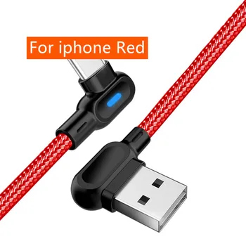 Micro USB Type C 90 Grādu Ātrās Uzlādes USB Kabelis Priekš iPhone, Samsung Xiaomi Huawei piederumi mobilo tālruņu Lādētāju, Datu Kabeli