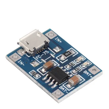 Mini Micro Tips-c USB 5V 1A 18650 TP4056 Litija Akumulatora Lādētāja Uzlādes Moduli Kuģa Aizsardzības Funkcijas Dual 1A Li-ion
