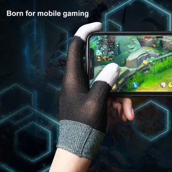 Mobilo Spēles Spēļu Cimdi Spēlētājs Sweatproof Anti-slip Anti-Sviedri Touch Screen Pirkstu Uzmava Elpojošs Mobilo Spēļu Cimdi