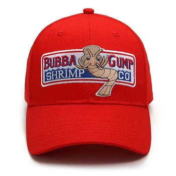 Modes Dizaina cepuri, 1994 BUBBA GUMP GARNEĻU Beisbola cepure vīriešiem, sievietēm, Sporta cepures Vasaras Cepurīte ar Izšuvumiem gadījuma Cepuri Forrest Gump vāciņi
