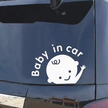 Modes essentialtre auto decal smieklīgi, auto uzlīmes Līmi Auto Bufera Uzlīmes Personība Modes Baby siltumizturīgas