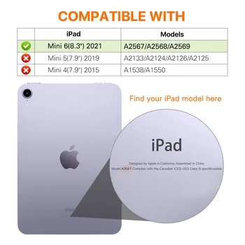 MoKo Gadījumā Jauno iPad Mini 6. Paaudzes 8.3