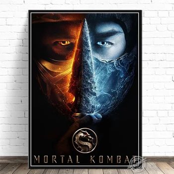 Mortal Kombat Sienas Mākslas Spēli Plakāti Un Izdrukas Audekls Krāsošana Dekoratīvie Dāvanu, Mājas Dekoru