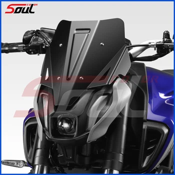 Motociklu Black Vējstikla Sporta Priekšējā stikla Sejsegu Viser Der YAMAHA MT-07 2021 2022 MT07 21-22 FZ07 FZ-07
