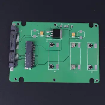 MSATA ar SATA 7+15 pin Plug Adapteri Kartes SSD Solid State Cietais Disks mSATA ar SATA 3 Interfeisa Pārveidotājs ar 2.5 collu Gadījumā(balts)