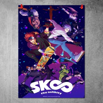 Mūsdienu SK8 Infinity Plakātu Audekla Sienas Māksla Drukāt Glezna Attēlus Guļamistaba Anime Dekoru, Bez Rāmja