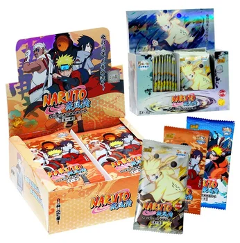 Narutoes Izdevums Anime Skaitļi Varonis Karte Uzumaki Uchiha Sasuke Rakstzīmju Karti Kolekcija Iedeguma Aizsprosts Flash Karšu Zēns Dāvanas