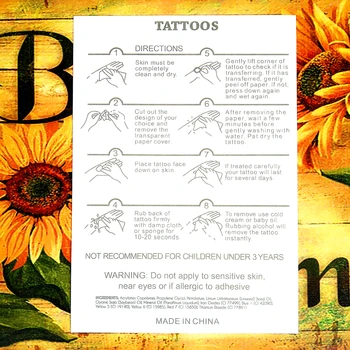 Nu-TATY Vintage Rožu 3d Pagaidu Tetovējums Body Art Flash Tetovējumu Uzlīmes 19*9cm Ūdensizturīgs Stils Hennas Tetovējums, Mājas Dekoru Uzlīme