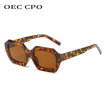 OEC CPO Daudzstūris Vintage, Saulesbrilles Sieviešu Modes Mazie Rāmji Punk Saulesbrilles Dāmas Zīmola Dizaineru Brilles Sieviešu UV400