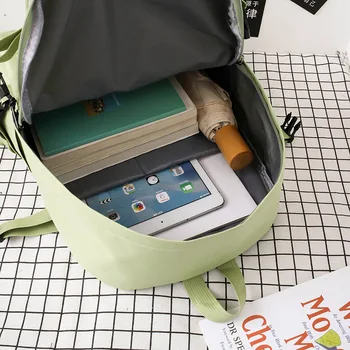 OKKID 5gab/komplekts meitenēm skolas mugursoma kopa studentu bookbag augstas skolas somas par pusaudžu meiteņu somas lēti mugursoma skolai