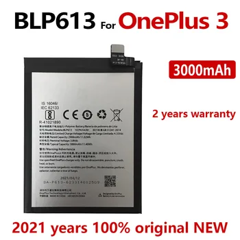 Oriģināls 3000mAh BLP613 Akumulatoru OnePlus 3, Viens Plus 3 Mobilo Tālruni Noliktavā Baterijas Batteria Ar Izsekošanas skaits