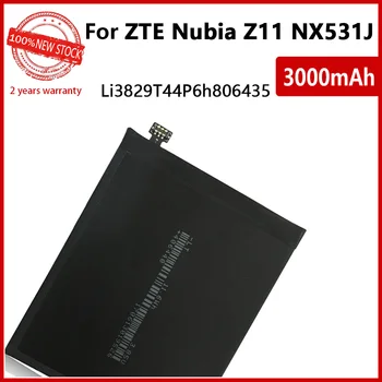 Oriģināls 3000mAh Li3829T44P6h806435 Par ZTE Nubia Z11 NX531 Tālrunis Augstas kvalitātes Akumulatora +Izsekošanas numuru